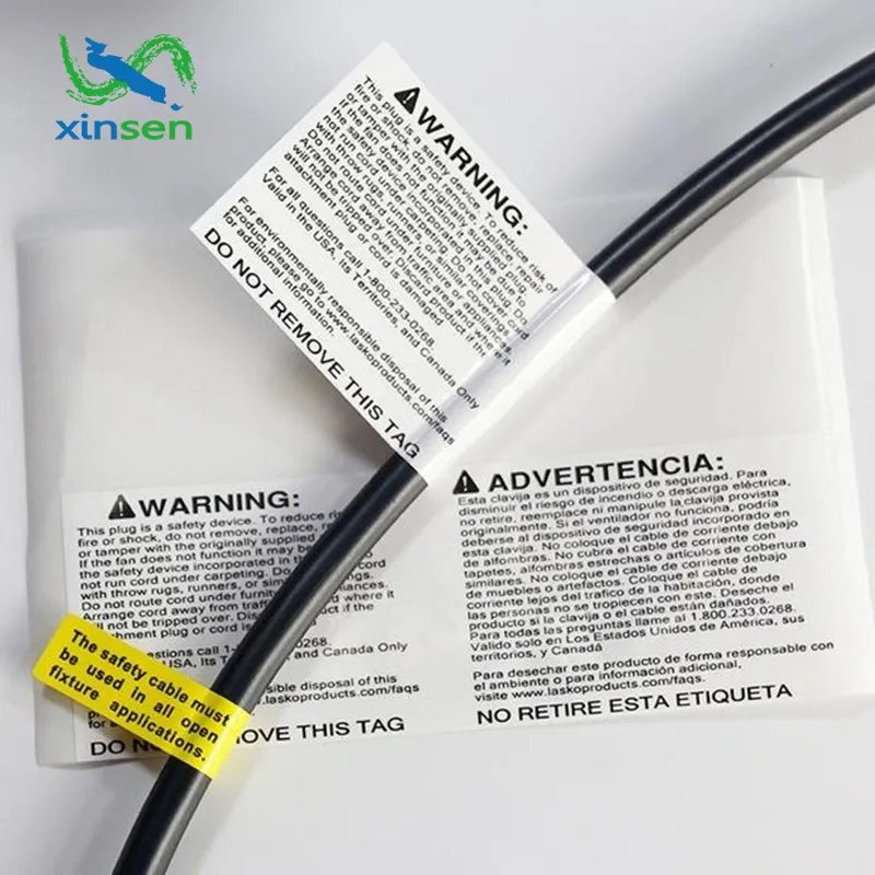 Household Cable Waterproof Label