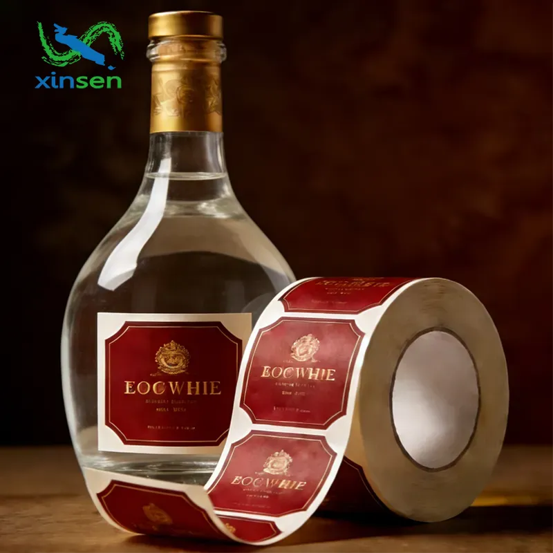 White Liquor Bottle Labels